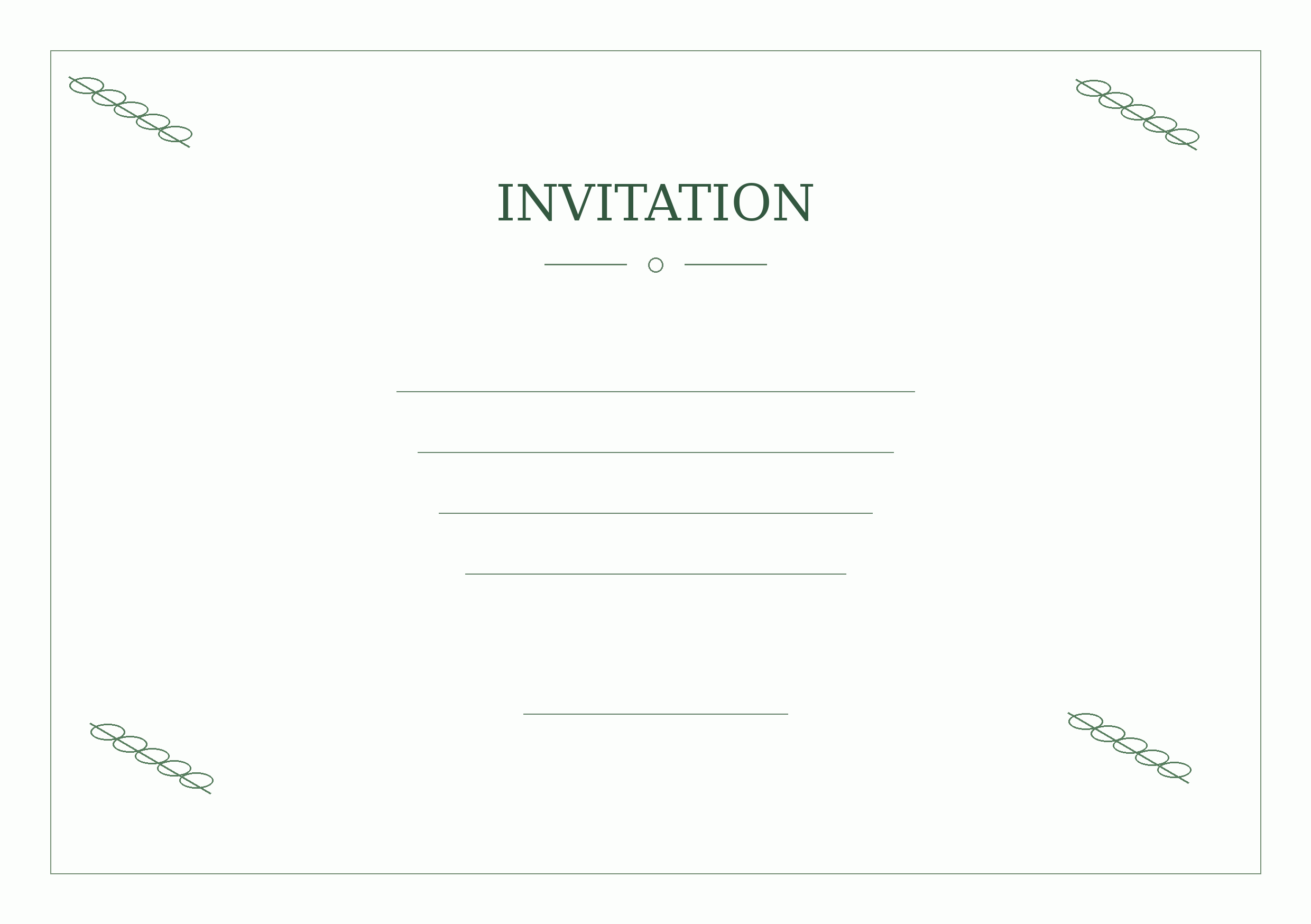 Blank invitations 10