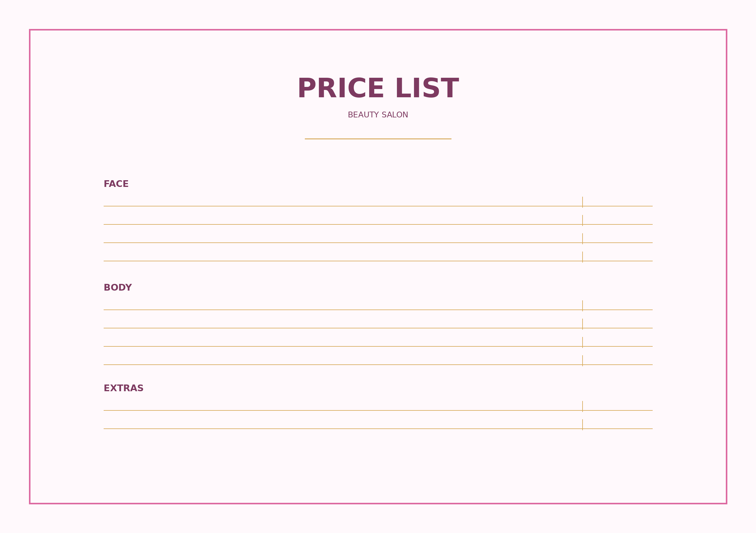 Menus & price lists 04
