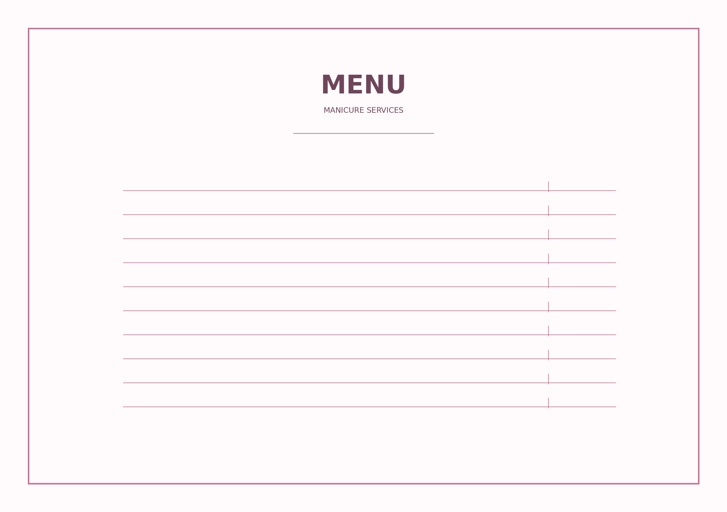 Menus & price lists 07